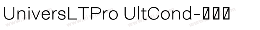 UniversLTPro UltCond字体转换